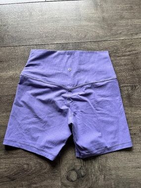 lululemon printed align shorts purple